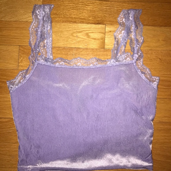 Forever 21 Lavender velvet tank top - Picture 1 of 3